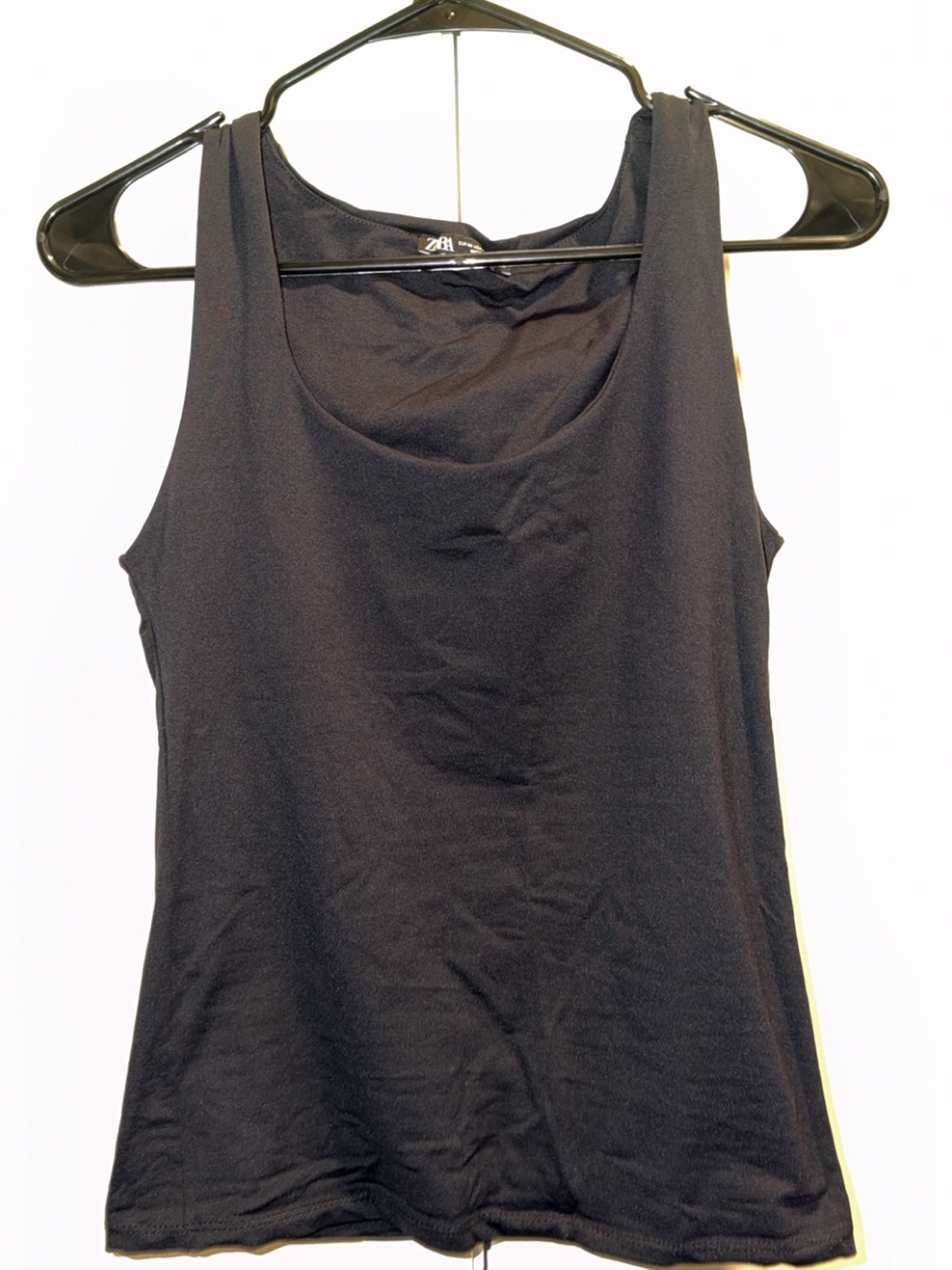 Zara Black Scoop Neck Tank